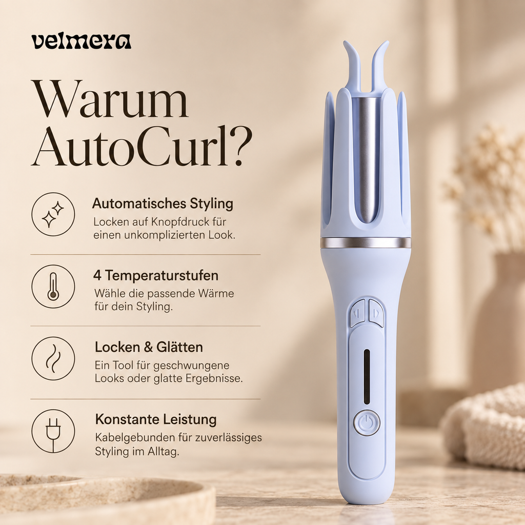 Velmera AutoCurl™ | Automatischer Lockenstyler