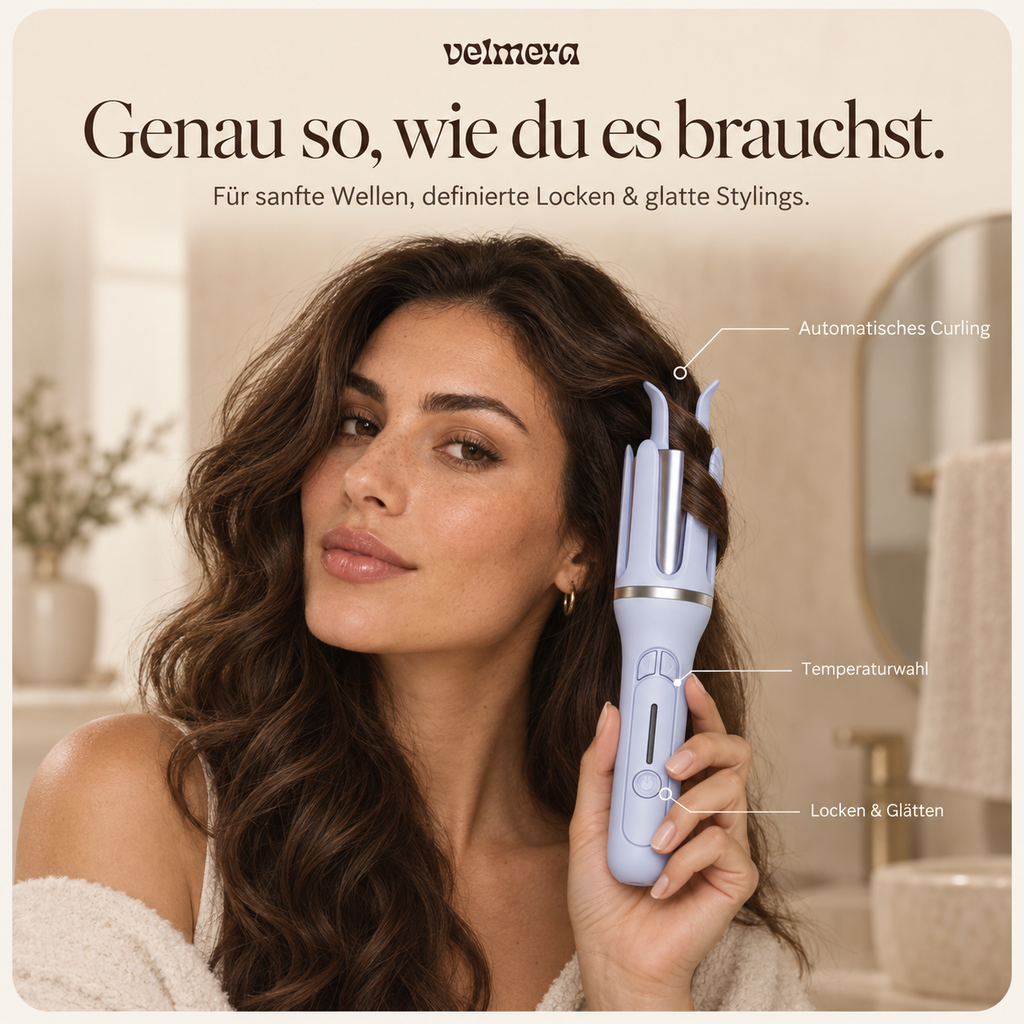 Velmera AutoCurl™ | Automatischer Lockenstyler