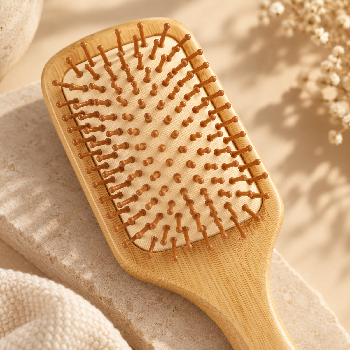 Velmera Wooden Brush |             Scalp Massage